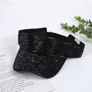 Summer Fashion Trendy Brand Versatile Outdoor <b>PVC</b> Open-<b>top</b> Hats with Rhinestones Silk Printed No <b>Top</b> Hats Wholesale - Product Image 6