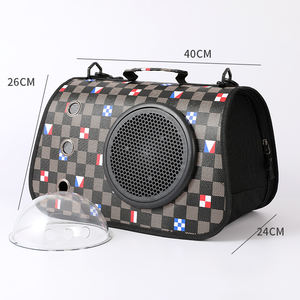 Bolsa de Transporte para Mascotas, Tipo Bandolera, Plegable, de PU de Lujo, con Cierre, para Perros y Gatos - Product Image 3