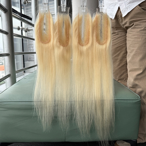 ผมแท้บราซิล 100% แบบ HD Lace Closure ขนาด 2x6 นิ้ว และ 4x4 นิ้ว 5x5 นิ้ว สีบลอนด์ตรง เรียบเนียน ไม่พันกัน - Product Image 6