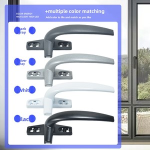 نافذة بابية حديثة من سبائك الألومنيوم 50 نوع قفل باب من سبعة أحرف فتح خارجي منزلق للاستخدام في الشقة - Product Image 6