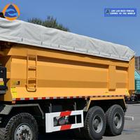 Camion benne lourd d'occasion Sinotruk SITRAK G7S 8x4, moteur diesel Weichai 400 ch Euro 6, caméra arrière gauche