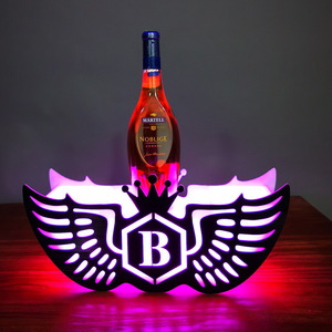 Expositor de vinho formato de coroa, garrafa de led para exibição de garrafas do clube noturno - Product Image 1
