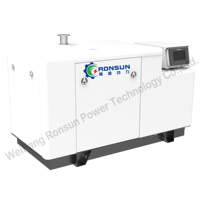 Groupe électrogène marin RONSUN Chine homologué CCS 20 kW 230/400 V, type silencieux, 50/60 Hz, châssis ouvert, avec panneau de commande à distance CCFJ20J-W