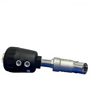 Original Burkert Pneumatic Angle Seat Valve 00001490 DN25 Welded SS316 <b>PTFE</b> Seal for Water Steam Chemical - Product Image 3