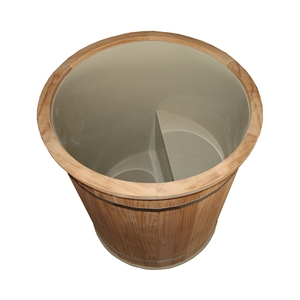 Baignoire à glace en bois de cèdre multifonctionnelle professionnelle personnalisée pour la récupération corporelle, baril de bain froid - Product Image 2