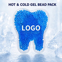 Compresse de gel réutilisable et flexible en forme de dent, résistante aux fuites, pour refroidissement buccal, salon de beauté, joue, mâchoire, confort à domicile, chaud/froid