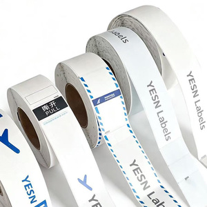 Rouleau d'étiquettes de bagages d'<span class=keywords><strong>avion</strong></span> en papier thermique haute adhérence, vente en gros, étiquettes de bagages personnalisées pour compagnies aériennes - Product Image 1
