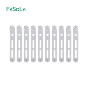 FaSoLa Cable Organizer Grey Silicone Rectangle Multifunctional Earphone Wire Electric Wire Management Office Organizer - Product Image 2