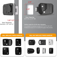 Pièces et accessoires pour camping-cars, poignées, serrures de porte d'entrée pour camping-cars, serrures de porte sans clé pour camping-cars et caravanes