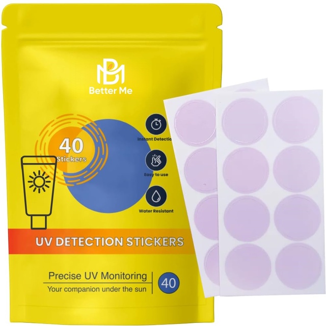 Smart UV Sticker Patch with SPF Sensing Tech, Sun Protection Reminder for Outdoor Activities
