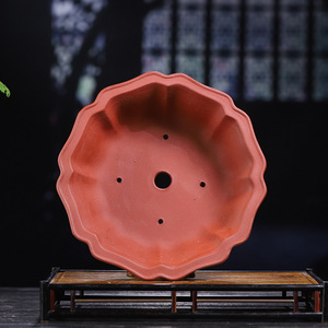 Maceta Redonda Grande de Arcilla Zisha Yixing para Bonsái, Maceta Transpirable de Arcilla Púrpura para Ficus, Boj, Pino, Ciprés y Árboles Viejos - Product Image 4