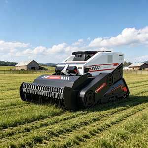 Tondeuse robot chenillée télécommandée à essence <span class=keywords><strong>4</strong></span> temps 1000 mm pour pentes et terrains agricoles, usage intensif - Product Image 2