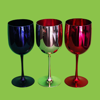 Gobelet publicitaire élégant en plastique durable pour vin blanc rouge de 480ml avec logo personnalisé