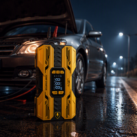 Démarreur de voiture portable, compresseur d'air, booster de batterie, gonfleur sans fil