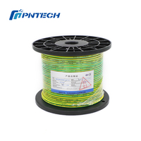 Câble de terre en cuivre sans oxygène isolé en PVC jaune vert, monoconducteur, 6 mm2, 450/750 V, pour application en centrale électrique
