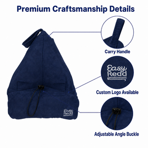 Book Pillow Reading <strong>Cushion</strong> for <strong>Tablet</strong> E Reader Multi Angle Holder With Zipper Pocket Custom Logo Design - Product Image 2