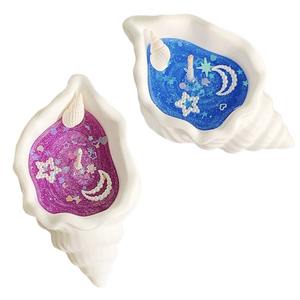 Caixa de Presente com Vela Aromática Artesanal de Cera de Gelatina em Formato de Estrela-do-mar e Concha, Aroma Oceânico - Product Image 5