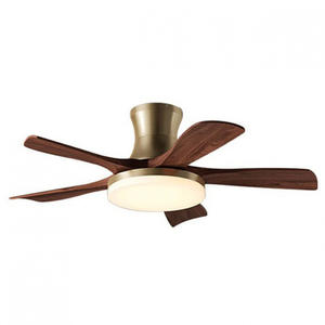 Remote Control Chandelier <b>Ceiling</b> Fan with Light 5 Blades Pure Copper Motor Decorative Lighting ABS Body <b>Glass</b> Lamp DC Motor - Product Image 1