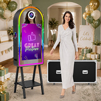 Nouvelle machine de photomaton numérique à miroir pour selfies, compatible avec imprimante, impression instantanée, miroir magique pour photomaton de mariage
