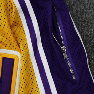 Shorts de basket-ball imprimés surdimensionnés respirants de style streetwear, taille plus, poche zippée de haute qualité personnalisée - Product Image 5