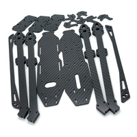 Kit de châssis de drone FPV en fibre de carbone OEM 7 pouces 8 pouces 9 pouces avec gravure CNC et logo personnalisé