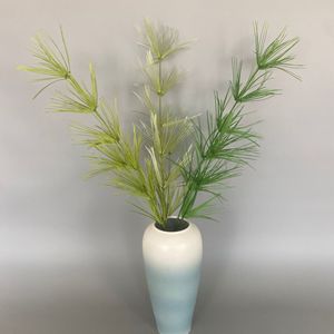 Plante artificielle en bambou, herbe verte, haute simulation, pour décorations extérieures de mariage, branche unique en plastique, persistante - Product Image 1