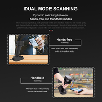 Longue portée de bureau automobile scanner Omnidirectionnel 2d tablet barcode scanner AK-9000