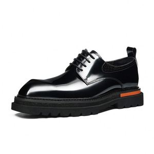 Nuevos Zapatos Formales de Cuero Genuino con Cordones para Hombre, Talla Grande 37-46, Transpirables, Ligeros, Antideslizantes, Casuales, de Vestir para Oficina - Product Image 5