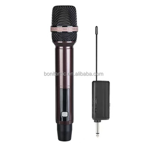 Vendita in fabbrica W185-01 ricaricabile UHF 2 canali microfono ricevitore palco amplificatore per Karaoke - Product Image 3