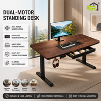 Bureau debout électrique moderne réglable en hauteur, table ergonomique motorisée assis-debout