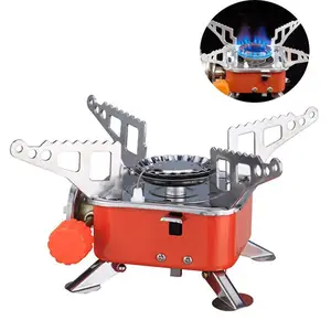 Mini Camping cooking Backpacking Stove Portable Folding Windproof Small Gas Stove for Outdoor Camping Hiking Road Trip