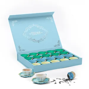 定制硬磁铁盒包装豪华折叠磁性茶叶礼品盒