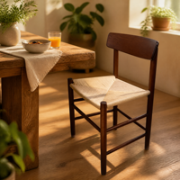 Chaises de salle à manger en bois massif au design moderne pour la maison et l'hôtel
