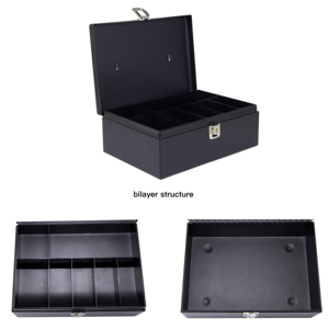 280 màu đen mới thiết kế an ninh kim loại <span class=keywords><strong>Locker</strong></span> Key khóa kết hợp Khóa ngăn kéo tiền mặt Hộp An toàn hộp - Product Image 2