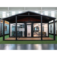 Maisons préfabriquées modernes, durables, imperméables, de haute qualité et luxueuses, maison conteneur extensible de 40 pieds, 60 m2, maison modulaire préfabriquée