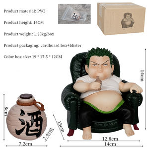 Figurine de collection PVC 14-18CM pour Anime, <span class=keywords><strong>Luffy</strong></span>, Zoro, Sanji, Mignons Personnages de Manga, Décoration, Modèle, Jouet, Boîte Couleur - Product Image 4