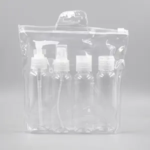 Wholesale 90ML 4pcs Empty Customized Eco Non-toxic Size Travel Bottle Set Kit For Personal Care