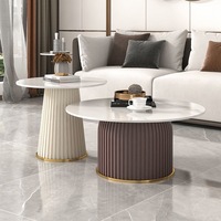 Nordic Rock plate marbre clients maison table basse nouveau petit appartement créatif petite table ronde