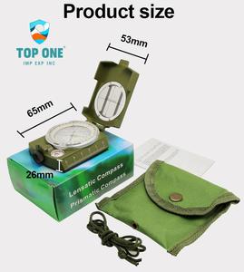 TopOne, venta al por mayor, aluminio clásico, supervivencia geológica, senderismo, orientación, brújula topográfica de alta precisión - Product Image 4