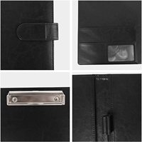Venta al por mayor Oficina para hombre A4 PU cuero cartera archivo carpeta bolsa, documento carpeta bolsa, carpeta DE NEGOCIOS