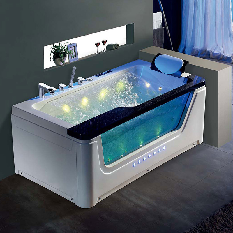 Bañera acrílica moderna Jakuzzi para interiores, bañera de hidromasaje para surf, bañera de hidromasaje para Baño