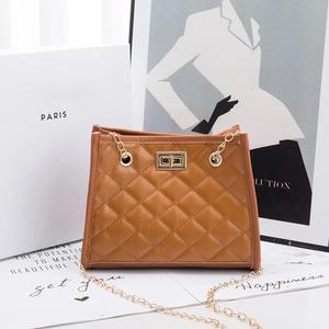 2024 Designer Custom PU Purses <strong>Handbags</strong> Portable Small Square Chain Strap Messenger Tote Bag For Women - Product Image 2