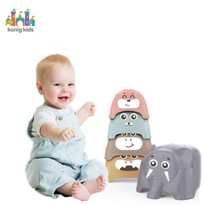 Jouets pour bébés Konig Kids, gobelets empilables pour tout-petits, blocs empilables pour nourrissons, <span class=keywords><strong>jeu</strong></span> de tri pour le <span class=keywords><strong>bain</strong></span>, jouets d'empilage pour bébés - Product Image 3