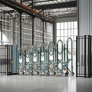 व्हील टेलीस्कोपिक बाड़ के साथ सुरक्षा बाधा स्लाइडिंग गेट रिट्रेटेबल बाड़ एल्यूमीनियम रोड ब्लॉक रिट्रेटेबल बैरियर - Product Image 6