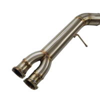 Échappement Catback à soupapes pour BMW M3/M4 F80/F82 3.0T, avec tube intermédiaire simple T304 et silencieux Valvetronic avec embouts