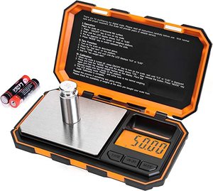Cella di carico della macchina di pesatura 200g/0.01g bilancia digitale bilancia tascabile elettronica 2 * batteria AAA Display LCD retroilluminato blu - Product Image 1