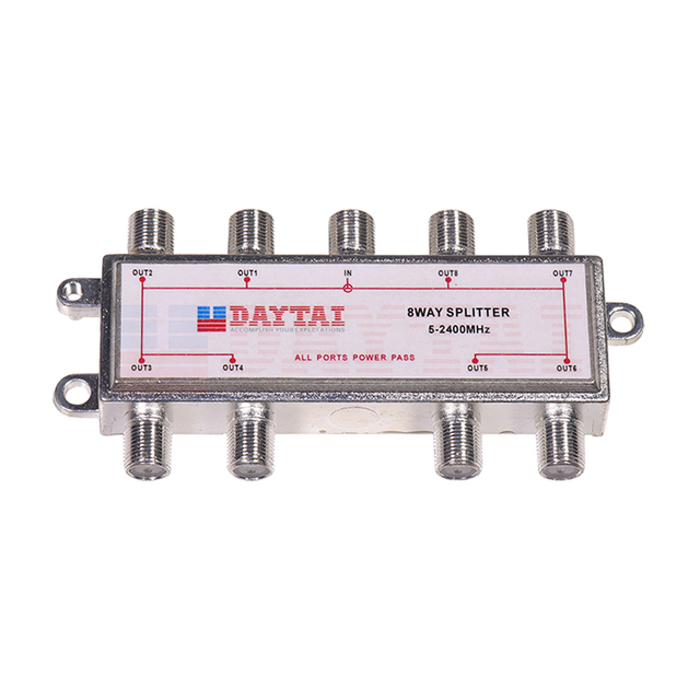 8 Port Satellite TV Divider 8 Way 5-2500 Mhz Satellite Splitter