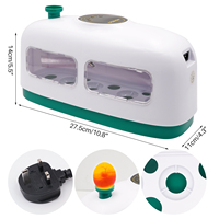 Incubateur d'œufs de poulet et de pigeon multicolore pour 8 œufs, en forme de petit train, couveuse automatique pour volailles