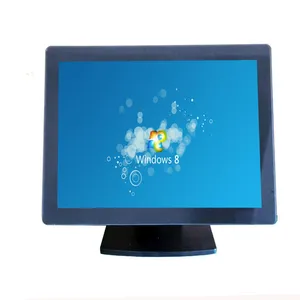 Schermo quadrato 12 15 17 pollici LCD 12v Monitor Touch Screen ristorante resistivo Monitor Touch Screen facile