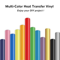 Film PVC HTV haute température facile à découper, couleurs néon, vinyle thermocollant pour textiles, t-shirts, vêtements
